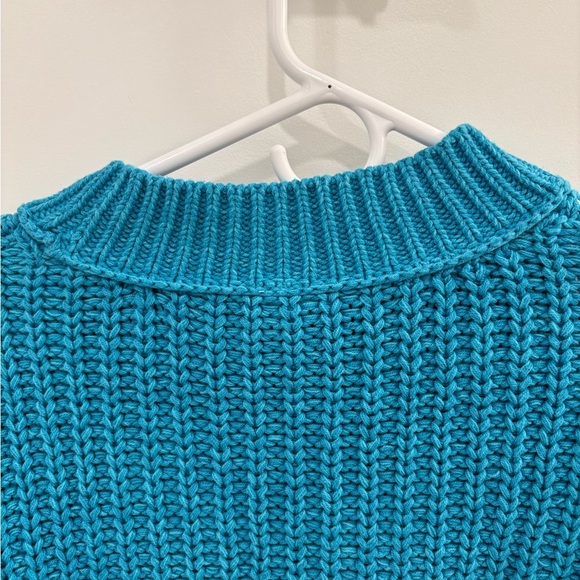 Free People Bell Song Pullover Sweater in Teal Size XS - Picture 7 of 12